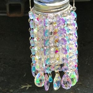 Solar Powered Mini Crystal Chandeliers